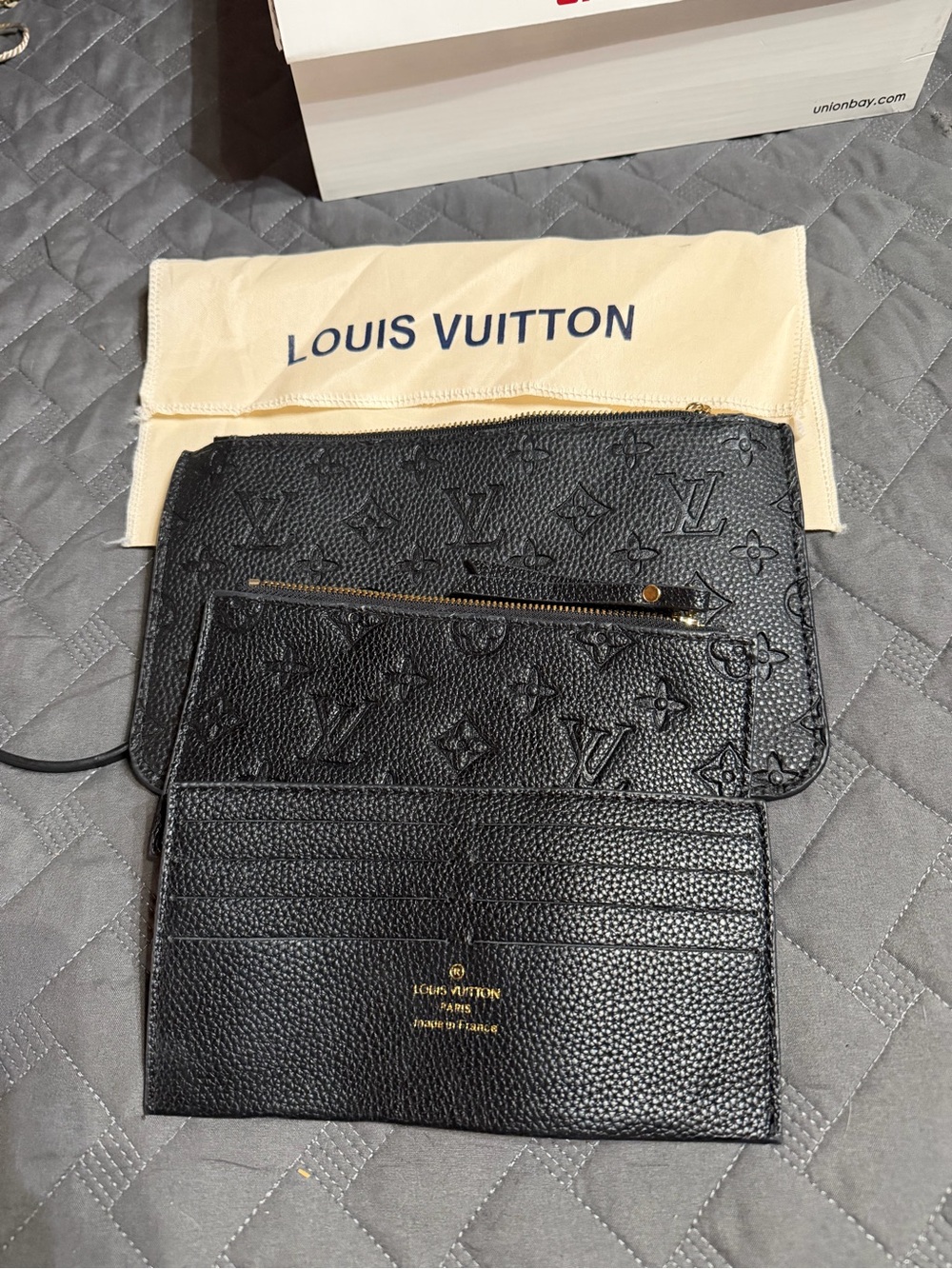 Black Embossed  3pk accessories set
